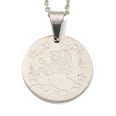 Non-Tarnish Constellation Pendant Necklaces NJEW-S422-04P-05-1