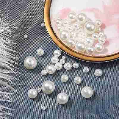 About 1173pcs ABS Plastic Imitation Pearl Beads KY-CJ0001-96-1