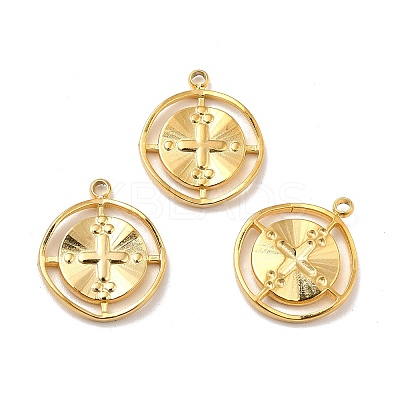 Ion Plating(IP) 304 Stainless Steel Pendants STAS-A066-06G-1