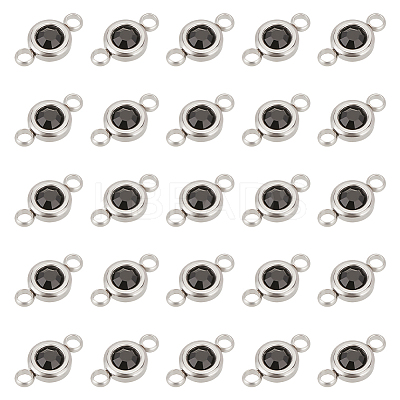 30Pcs 304 Stainless Steel Rhinestone Links Connectors STAS-UN0058-64-1