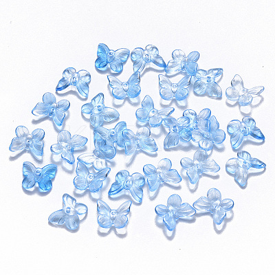 Transparent Spray Painted Glass Charms LS-X-GLAA-T016-21A-1