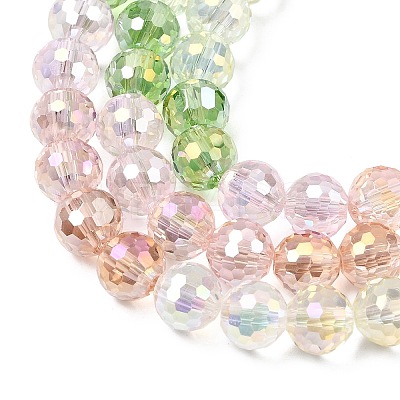 Electroplate Glass Beads Strands LS-EGLA-D300-06-8mm-17-1