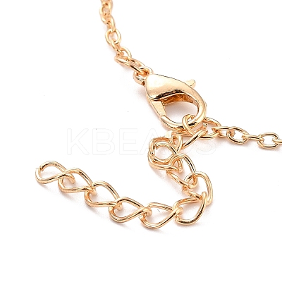 BEST BUDS Alloy Pendant Necklaces LS-NJEW-K124-03B-G-1