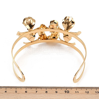 304 Stainless Steel Cuff Bangles LS-BJEW-A049-03G-1