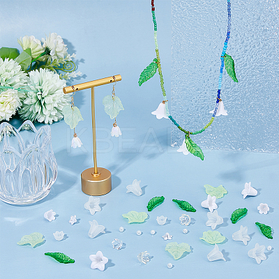 DIY Bluebell Acrylic Pendant Jewelry Making Kits DIY-HS0001-10-1