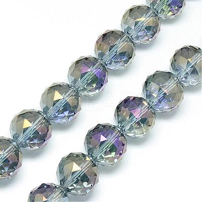 Electroplate Glass Bead Strands EGLA-S137-14mm-03-1