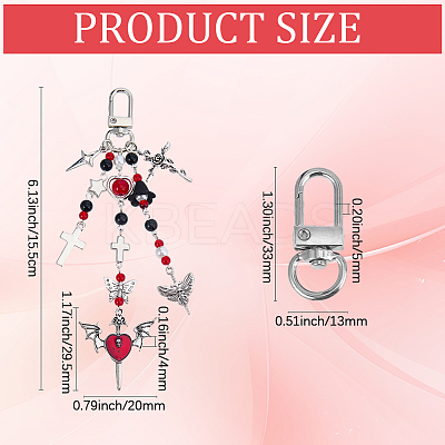 DIY Keychian Findings Kits DIY-SC0033-66-1