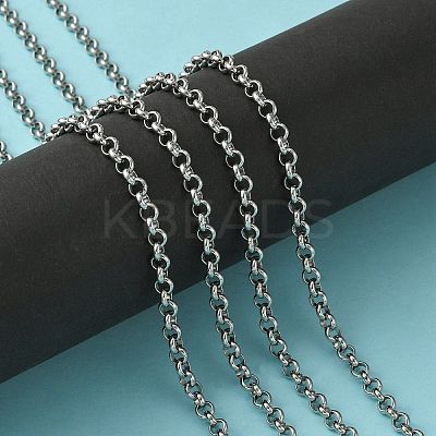 Tarnish Resistant 304 Stainless Steel Rolo Chains STAS-M032-42P-4.7mm-1