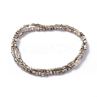 Electroplate Glass Beads Strands EGLA-L023A-FP01-1