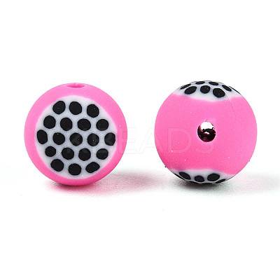 Fruits Theme Handmade Polymer Clay Beads CLAY-T022-04E-1