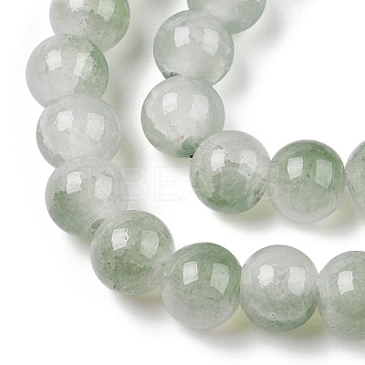 Crackle Baking Paint Imitation Jade Glass Beads Strands X1-DGLA-T003-8mm-06-1