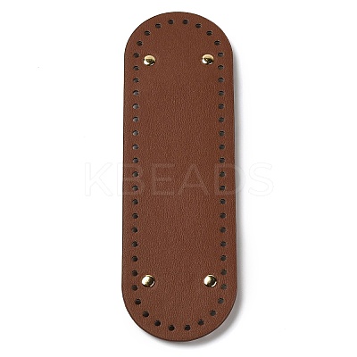 PU Leather Oval Long Bottom for Knitting Bag DIY-K079-01A-1