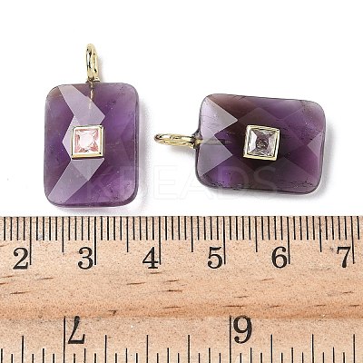 Natural Amethyst Pendants G-I391-03G-02-1
