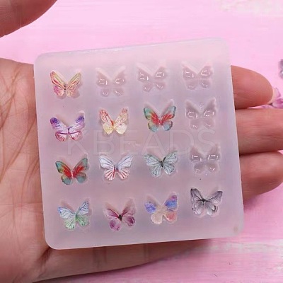 Butterfly Shape DIY Food Grade Silicone Molds X-AJEW-A033-01-1