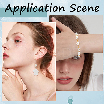 30Pcs Natural Cultured Freshwater Pearl Connector Charms PALLOY-SC00002-1