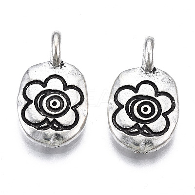 Tibetan Style Alloy Pendants PALLOY-Q441-044-RS-1