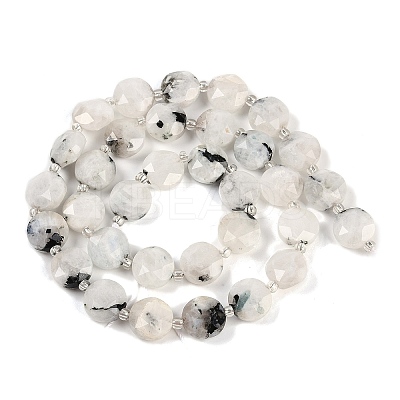 Natural Rainbow Moonstone Beads Strands G-C116-A15-01A-1