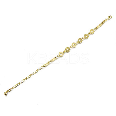 Electroplated Alloy Link Bracelets BJEW-T012-010-RS-1