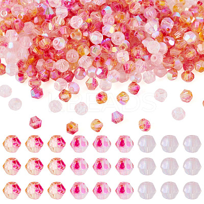 390Pcs 3 Colors Transparent Colours Glass Seed Beads GLAA-TA0003-76B-1
