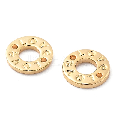 Brass Connector Charms KK-G516-25G-1