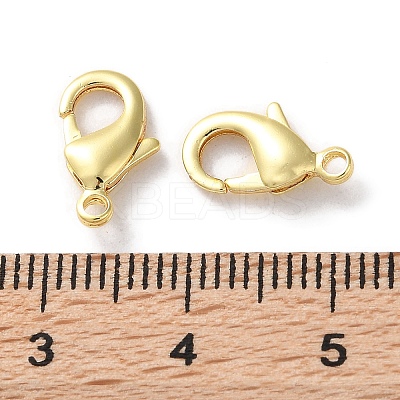 Rack Plating Brass Lobster Claw Clasps KK-F090-27G-02-1