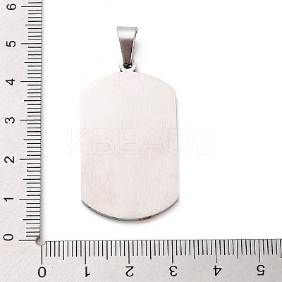 Ion Plating(IP) 304 Stainless Steel Pendants STAS-Z095-03PG-1