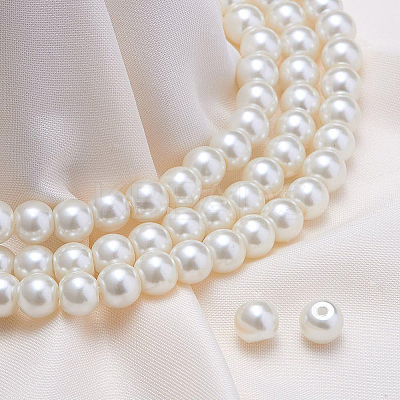 Eco-Friendly Dyed Glass Pearl Round Beads HY-BC0001-6mm-RB011-1