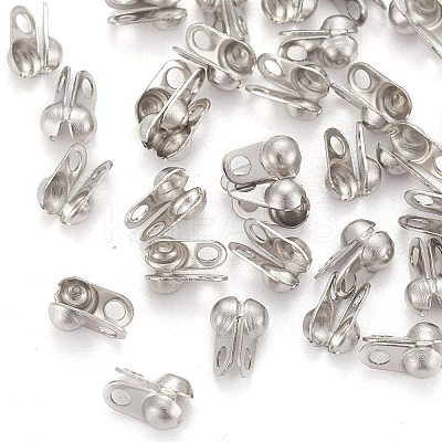 Tarnish Resistant 304 Stainless Steel Bead Tips X-STAS-R063-20-1