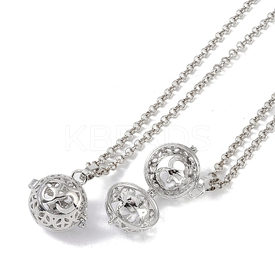 Brass Pendant Necklaces NJEW-G089-15E-P-1
