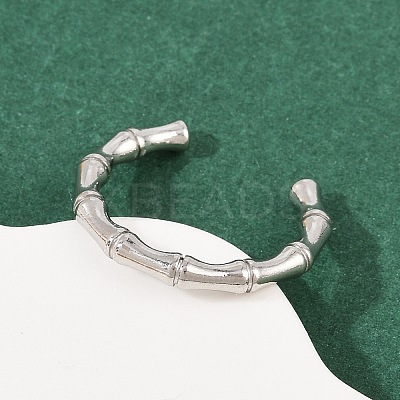 304 Stainless Steel Cuff Rings for Women RJEW-G361-01P-1