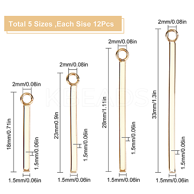 60Pcs 4 Style 304 Stainless Steel Pendants STAS-SC0003-94-1