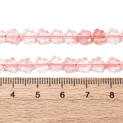 Cherry Quartz Glass Beads Strands G-B138-C16-01-1