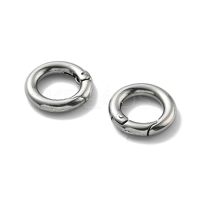 304 Stainless Steel Spring Gate Clasp Findings STAS-B082-05C-P-1