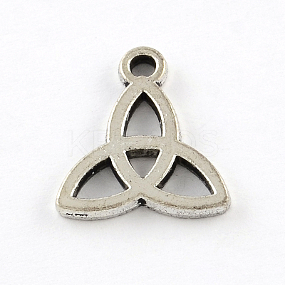 Tibetan Style Zinc Alloy Triangle Pendants TIBEP-R334-357AS-RS-1