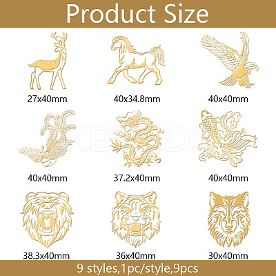 Nickel Decoration Stickers DIY-WH0450-097-1