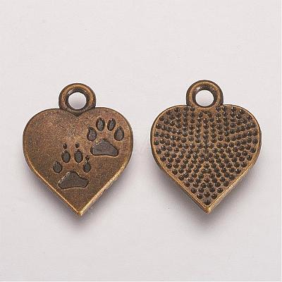 Tibetan Style Alloy Pendants TIBEP-409-AB-LF-1