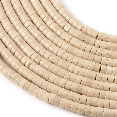 Natural Fossil Beads Strands G-M420-A10-01-1