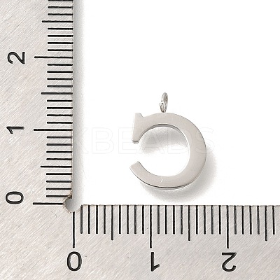 304 Stainless Steel Micro Pave Cubic Zirconia Pendants STAS-H228-06P-C-1