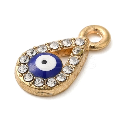 Alloy Enamel Rhinestone Glass Pendants ENAM-U003-02G-09-1