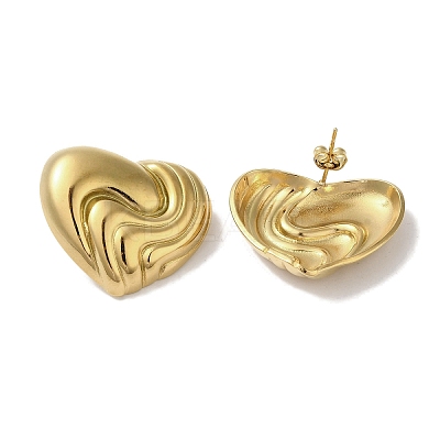 304 Stainless Steel Stud Earrings for Women EJEW-Z303-16G-1