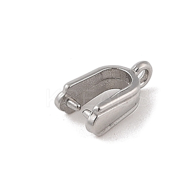 Non-Tarnish 304 Stainless Steel Ice Pick Pinch Bails STAS-Z058-01P-08-1