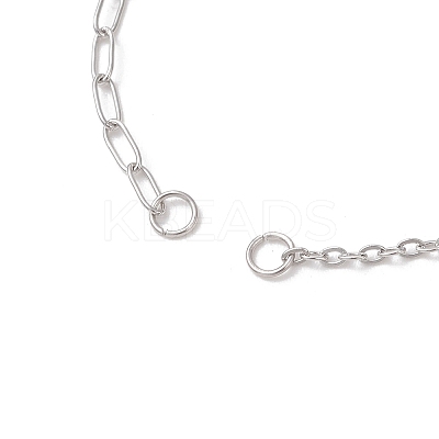 304 Stainless Steel Cable Chain Satellite Chain Bracelet Making AJEW-JB01515-01-1
