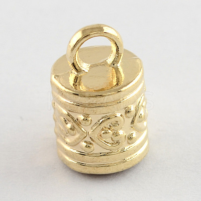 Tibetan Style Alloy Cord Ends LS-TIBE-090-G-NR-1