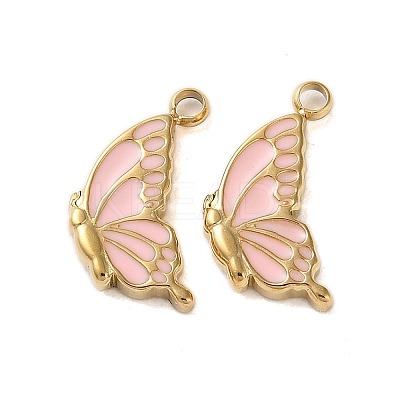 304 Stainless Steel with Enamel Charms STAS-L022-400G-05-1
