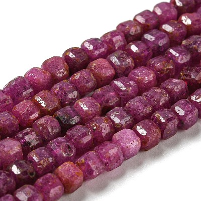 Natural Ruby Beads Strands G-P457-B01-36B-1