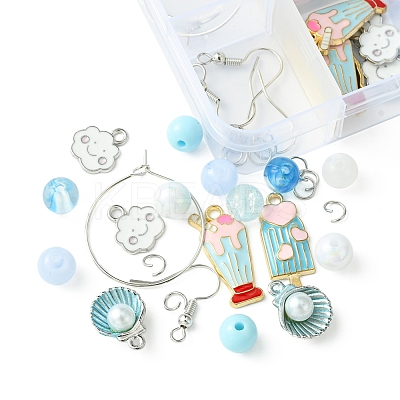 Acrylic Bead DIY Earring Making Kits DIY-FS0006-67B-1