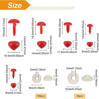 Resin Doll Nose with Washers DIY-WH0209-06B-1