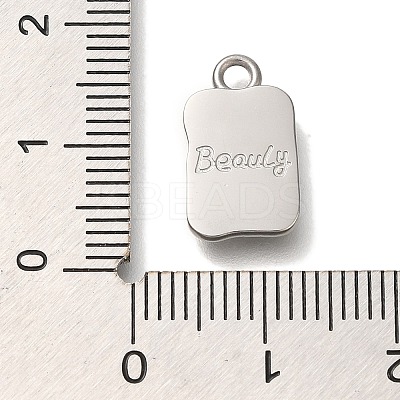 Anti-Tarnish 304 Stainless Steel Pendants STAS-P371-104P-1