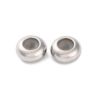 202 Stainless Steel Beads STAS-P238-10P-B-1