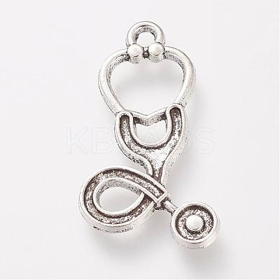 Tibetan Style Alloy Pendant Enamel Settings TIBE-S306-07AS-RS-1